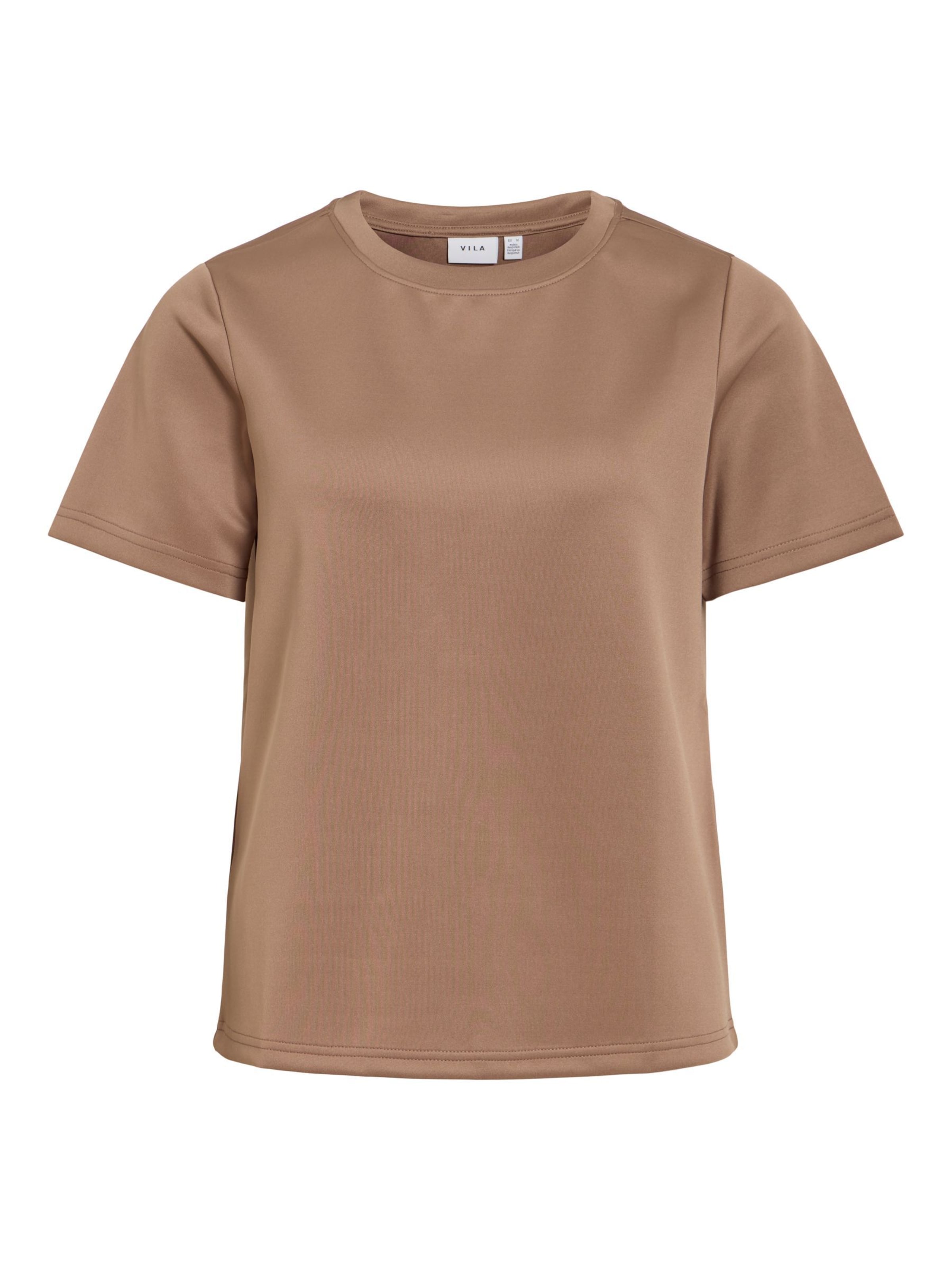 VILA T-Shirt 'VILoana' in Braun: Vorderseite