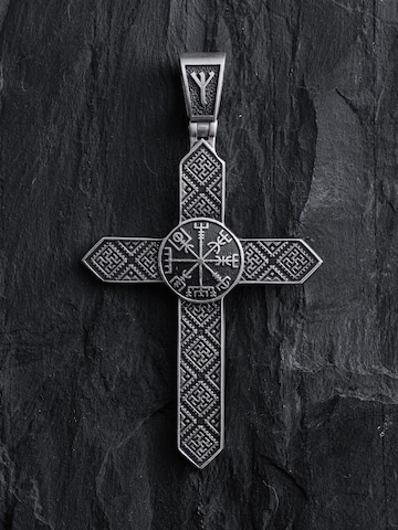 REYTEL Anhänger 'VEGVISIR. WYSZYWANKA SWAROGA' in Silber