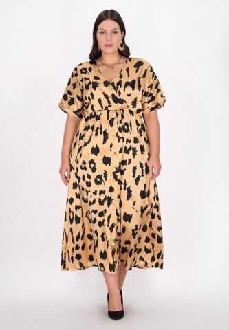 faina - Vestido en beige: frente