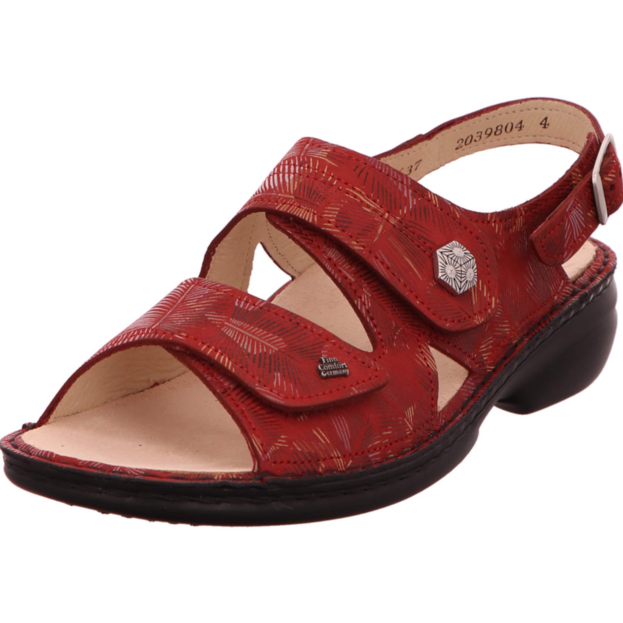 Finn Comfort Sandals 'Milos' in Red: front