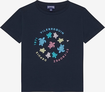 T-Shirt Vilebrequin en bleu : devant