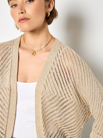 Apricot Knitted Open Cardigan ' ' in Gelb