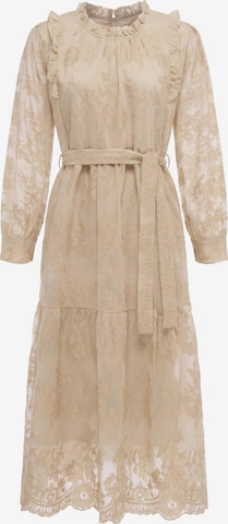 Usha Dress in Beige: front