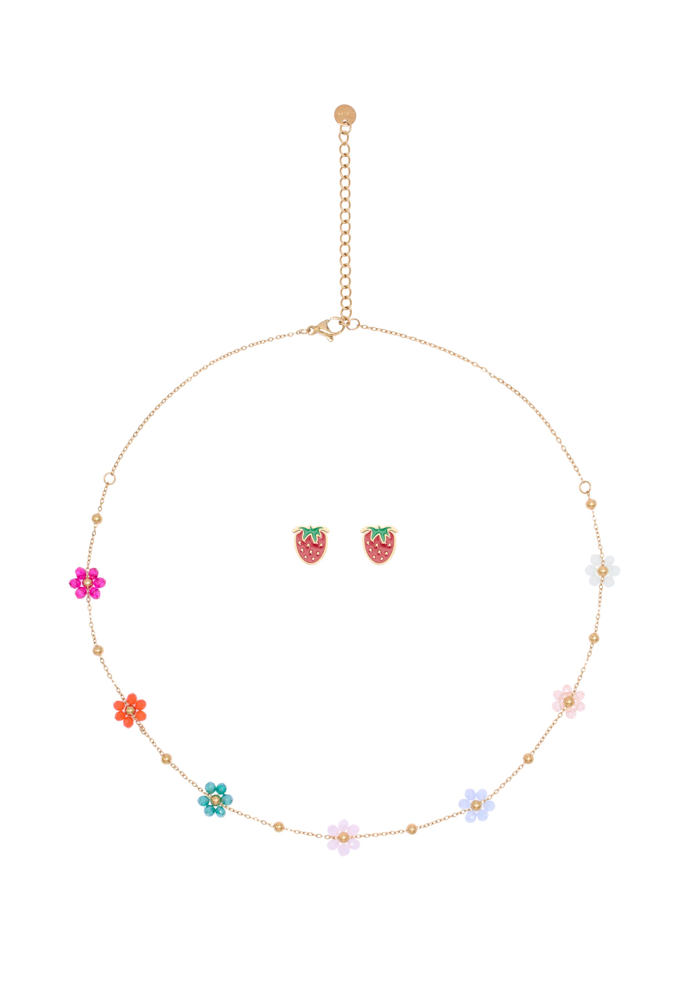 usha FESTIVAL Jewelry set in Gold: front