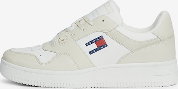 Baskets basses Tommy Jeans en beige : devant