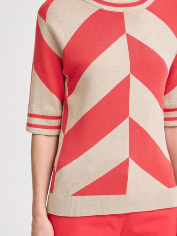 Pull-over ' BYMMMORLA SS GEOMETRIC ' b.young en rouge