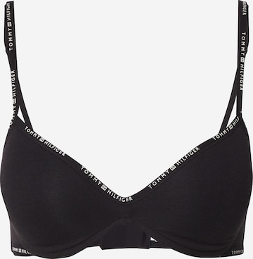 Tommy Hilfiger Underwear Push-up Melltartó - fekete: elől