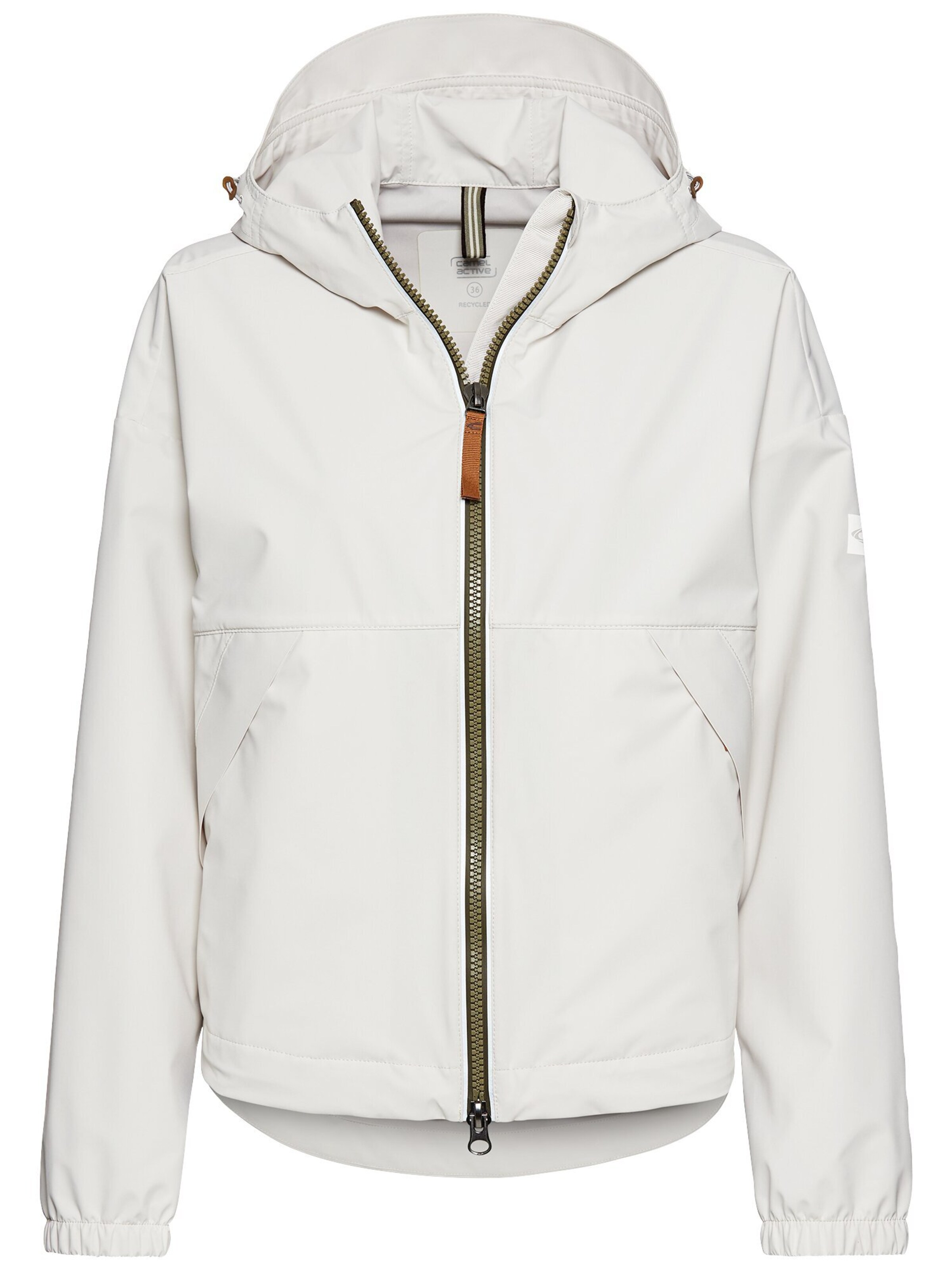CAMEL ACTIVE Windbreaker aus recyceltem Polyester in Weiß: Vorderseite