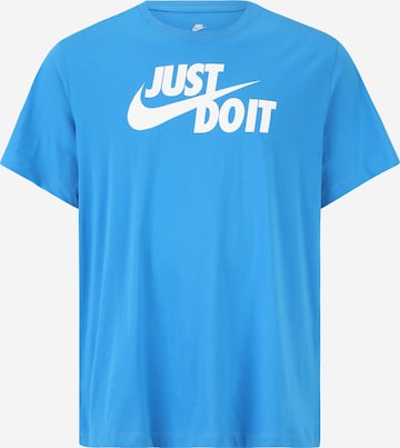 Nike Sportswear Tričko 'Swoosh' – modrá: přední strana