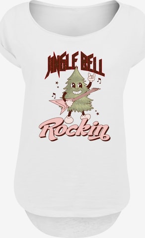 T-shirt 'Christmas Tree' F4NT4STIC en blanc : devant