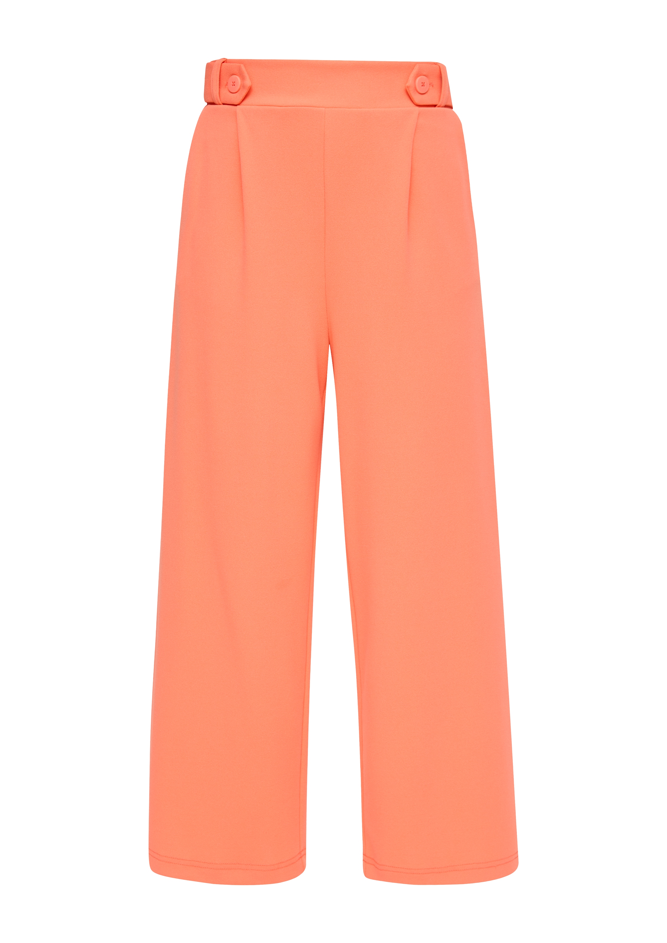 QS Pantalon à pince en 32 en orange, Vue avec produit
