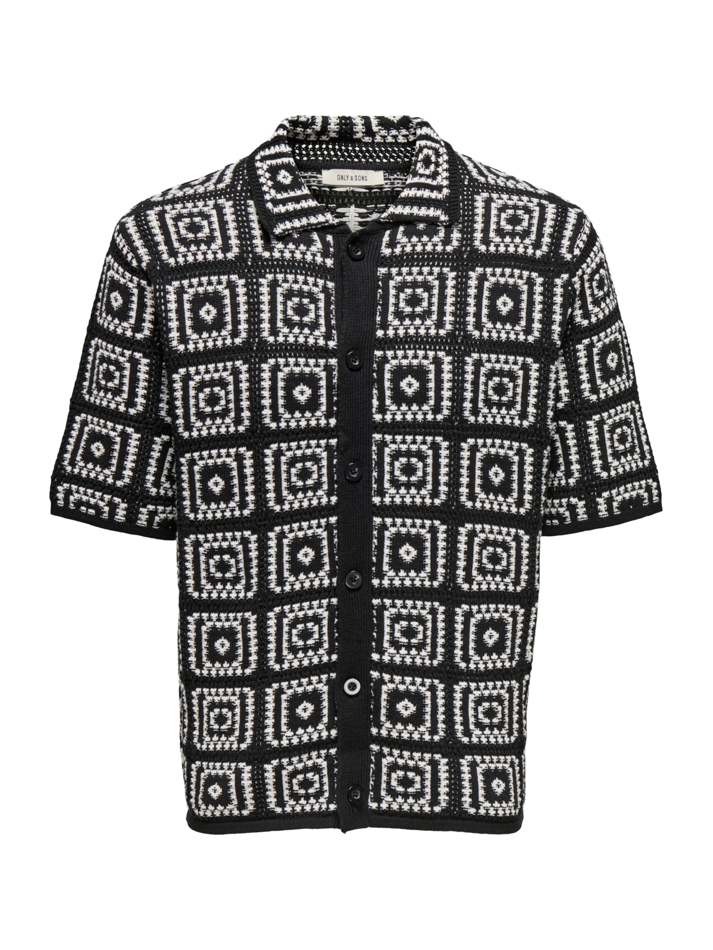 Only & Sons Overhemd in Zwart: voorkant