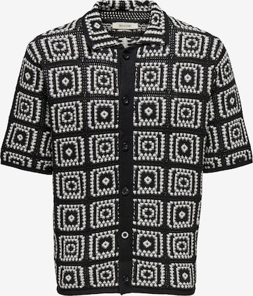 Only & Sons Overhemd in Zwart: voorkant