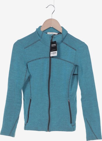 hessnatur Sweatshirt & Zip-Up Hoodie in S in Blue: front