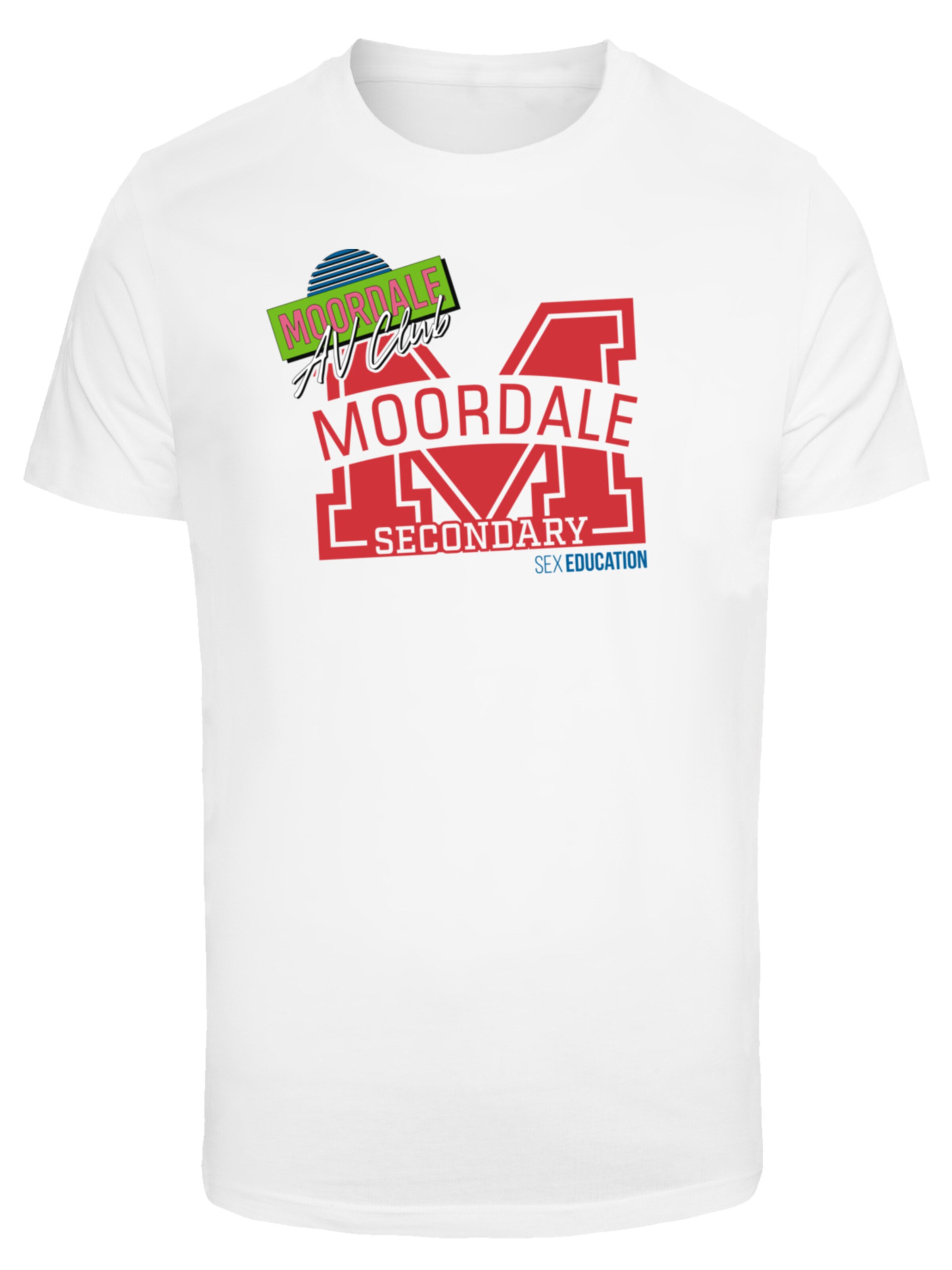 F4NT4STIC Shirt 'Sex Education Netflix TV Series' in Wit: voorkant