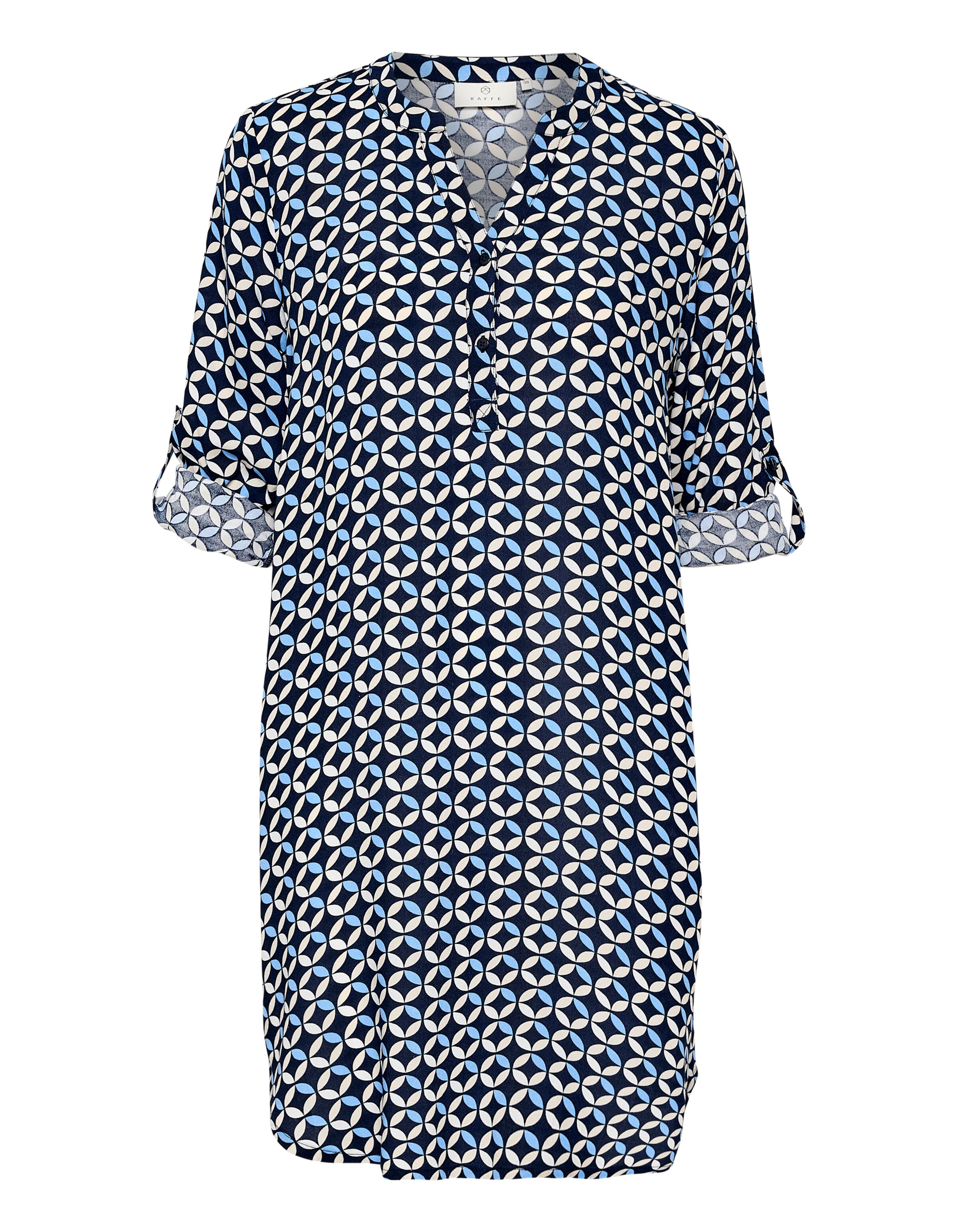 Kaffe Kleid in Mischfarben: Vorderseite