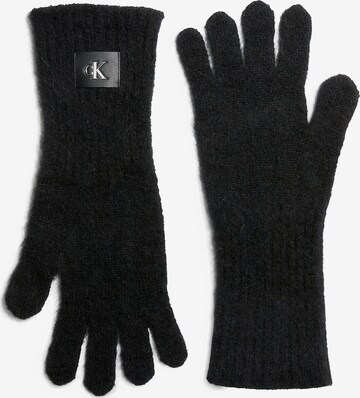 Calvin Klein Jeans Full Finger Gloves in Black: front