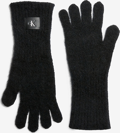 Calvin Klein Jeans Handschuhe in schwarzmeliert / weiß, Produktansicht