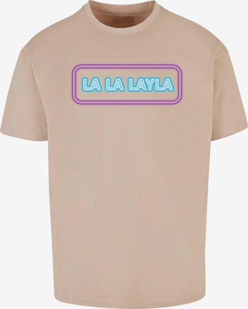 Merchcode Shirt 'La La Layla' in Beige: front
