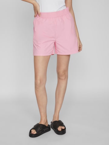 VILA Regular Bukse i rosa: forside