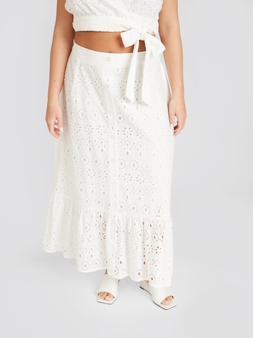 CITA MAASS co-created by ABOUT YOU - Falda 'Lucia' en blanco: frente