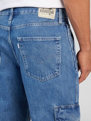 Largi Pantaloni eleganți 'Silvertab Loose Cargo' de la LEVI'S ® pe albastru