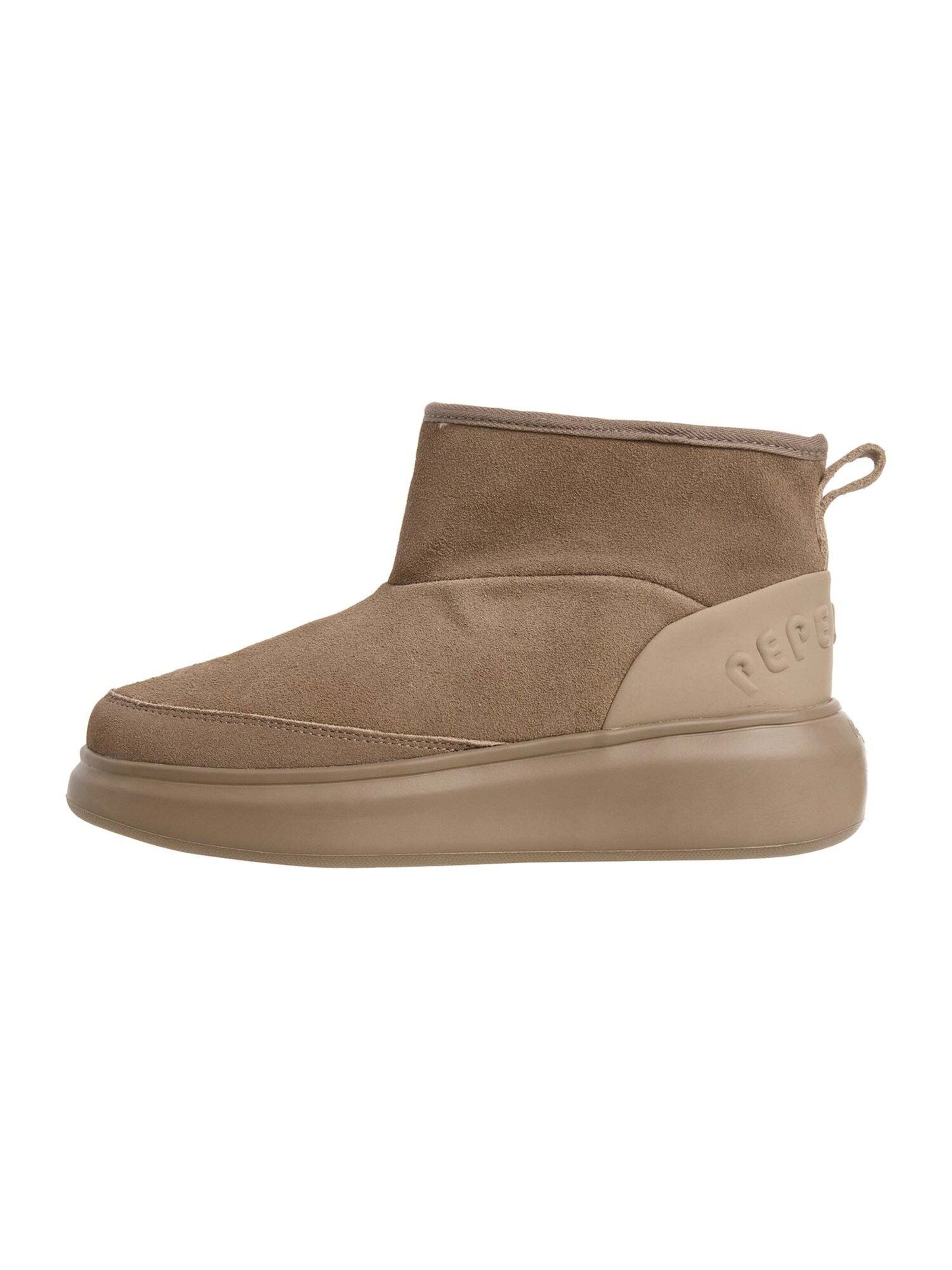Pepe Jeans Enkellaarsje in Beige: voorkant