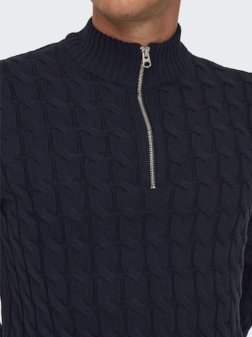 Only & Sons Свитер 'ONSKicker' в Синий