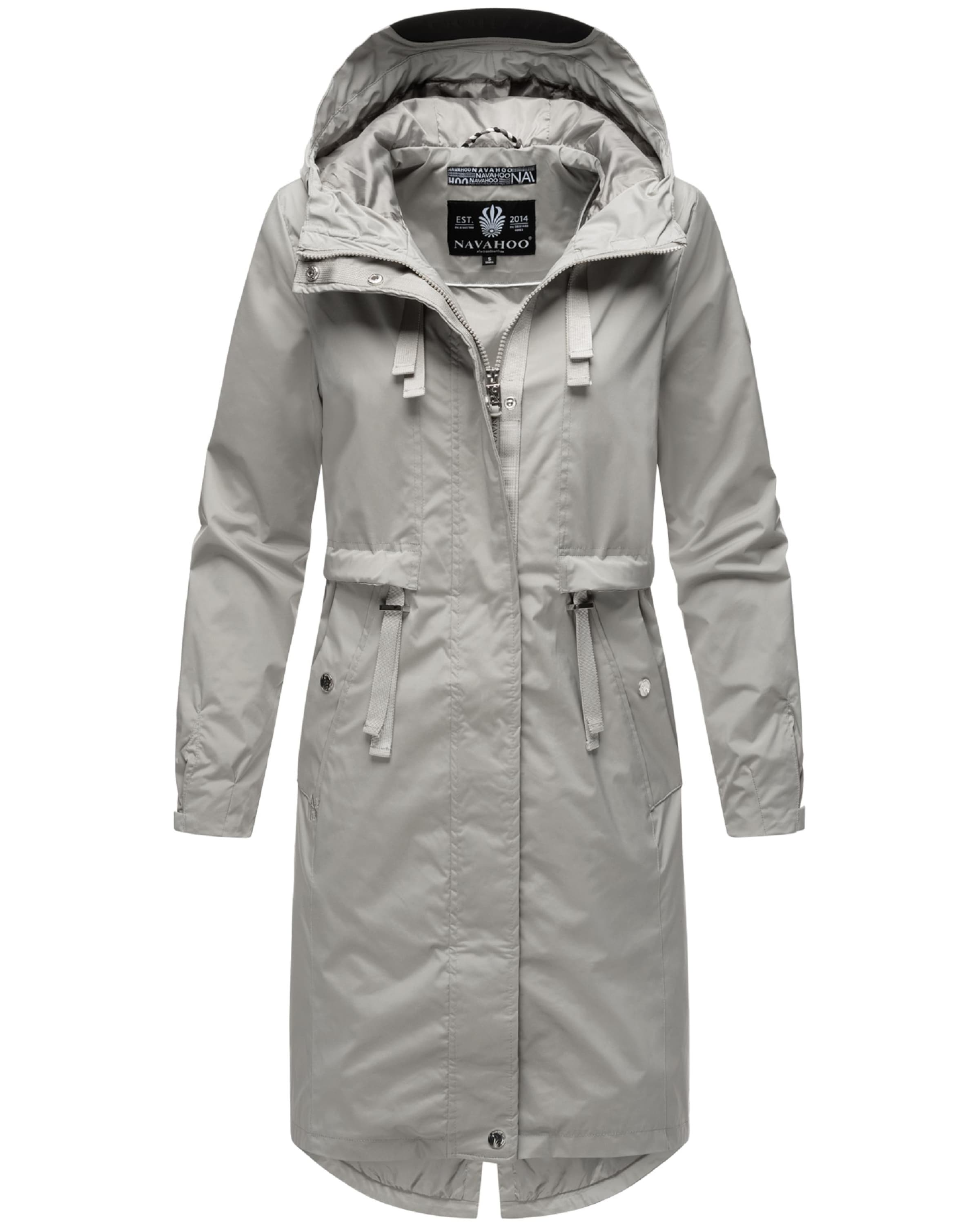 NAVAHOO Функционално палто в сиво: отпред