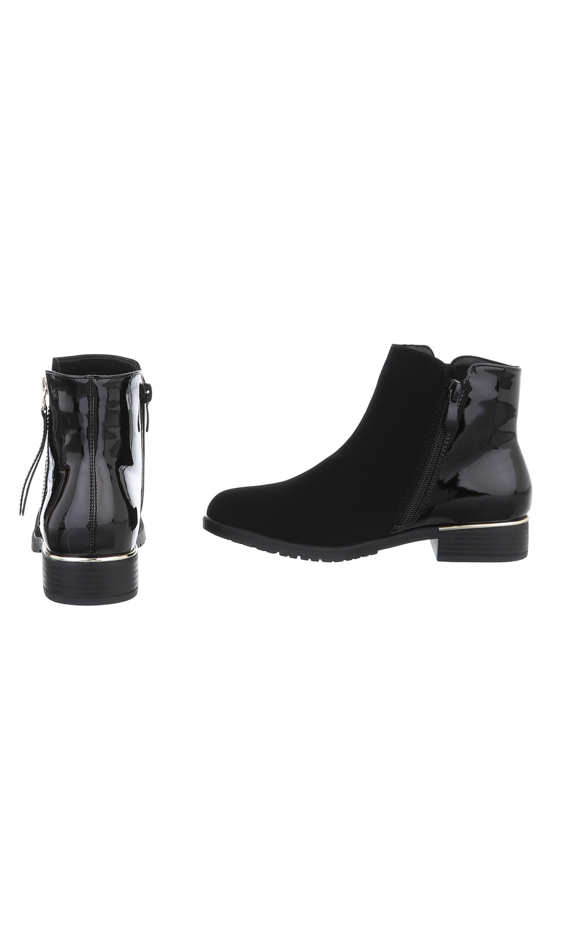 Ital-Design Ankle Boots 'Flache' in Black