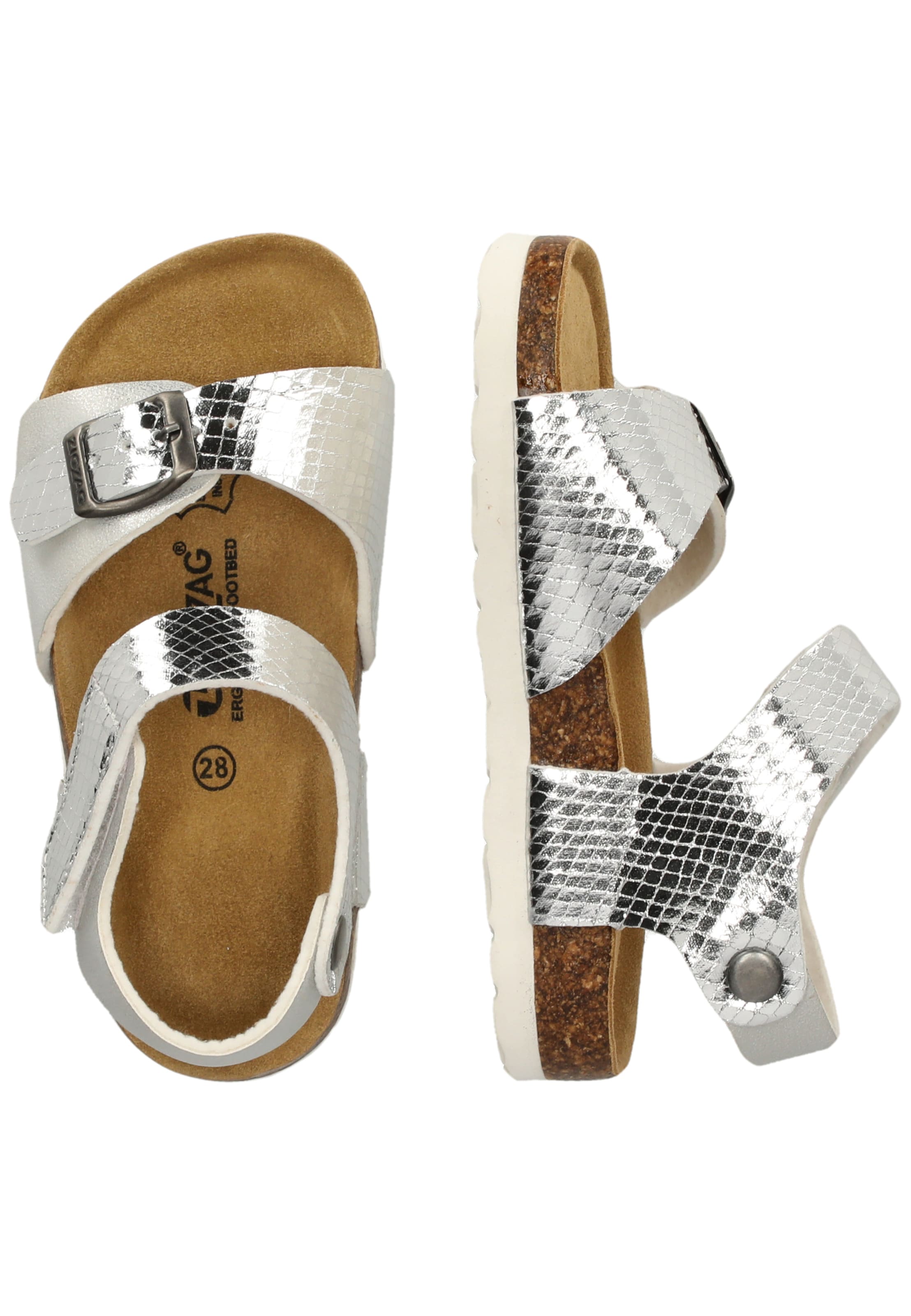 ZigZag Sandals 'Avila' in Silver