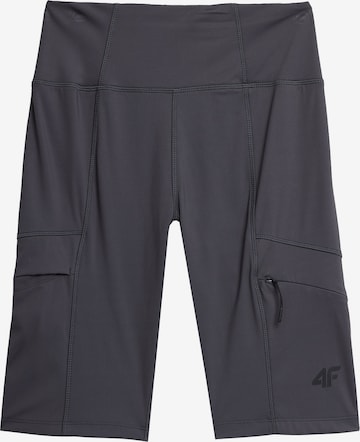 4F Slimfit Sportbroek in Grijs: voorkant