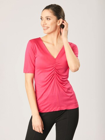 T-shirt Quiosque en rose : devant
