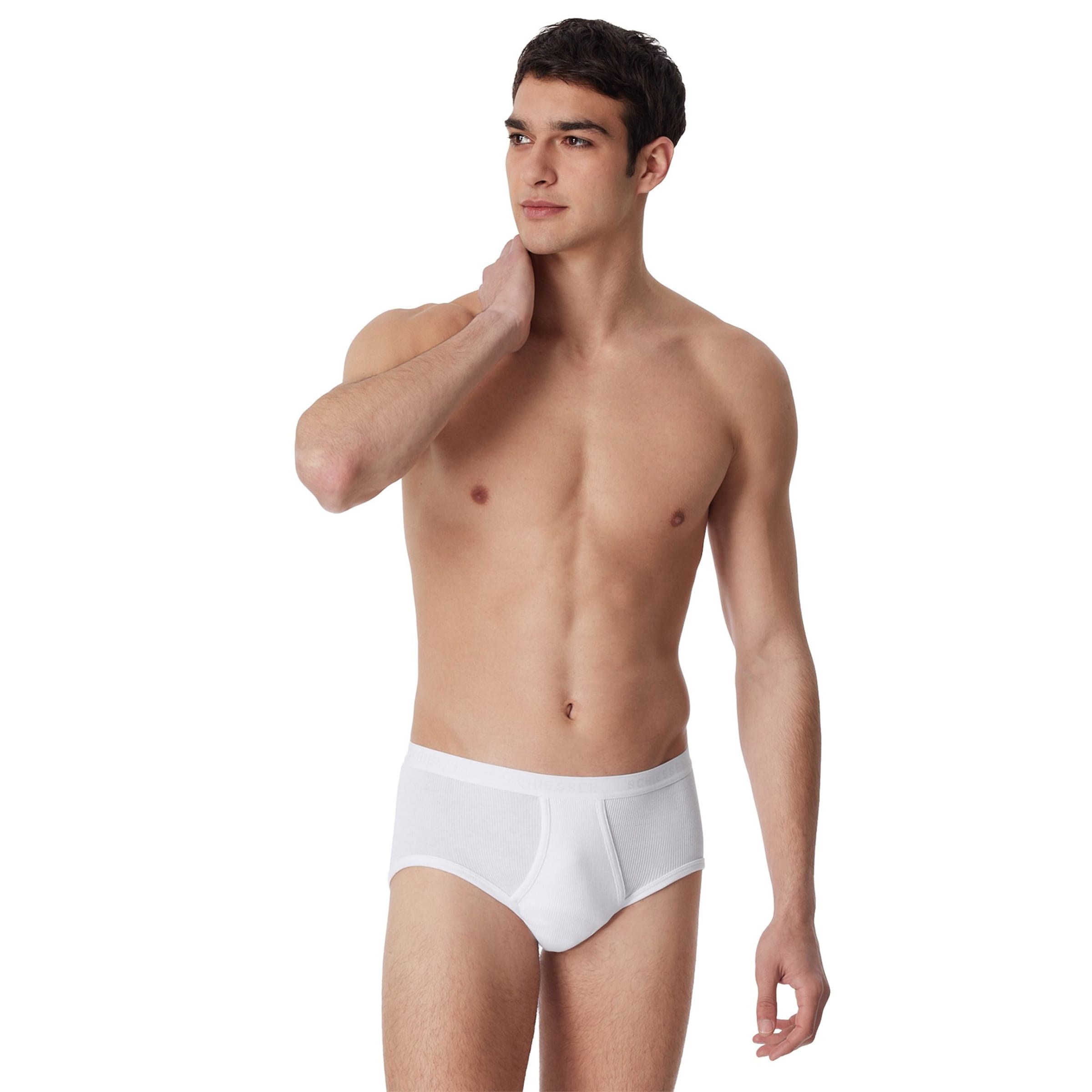 Slip di SCHIESSER in bianco: frontale