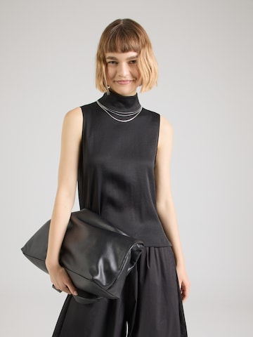DRYKORN - Blusa 'HALIRA 10' em preto: frente