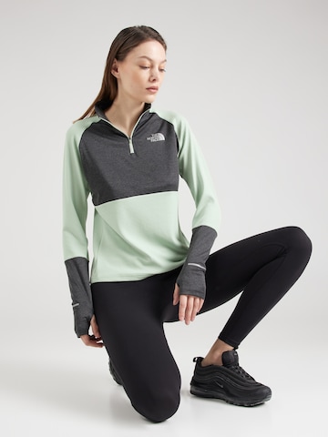 THE NORTH FACE Funkcionalna majica 'RUN' | zelena barva