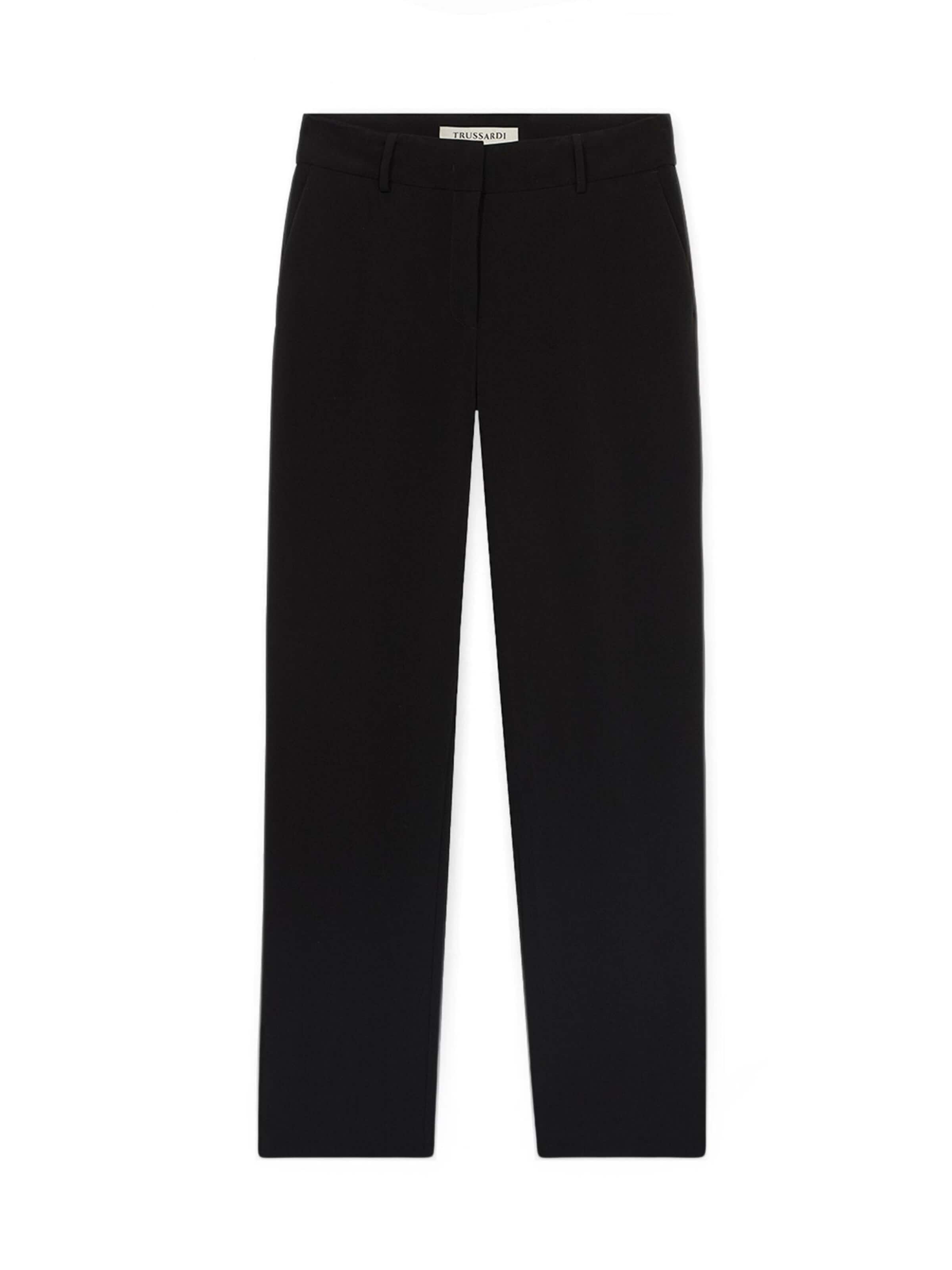 regular Pantaloni di Trussardi in nero: frontale