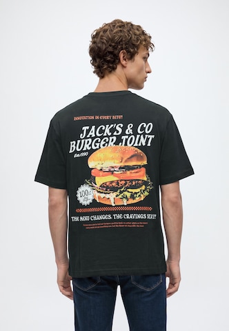 JACK & JONES Футболка 'JORRANDOM' в Черный: спереди