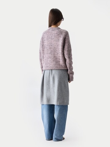 GOBI Cashmere Pullover 'Unisex Mouline Cashmere Sweater'‌‌‌‌‌‌‌‌ in Pink