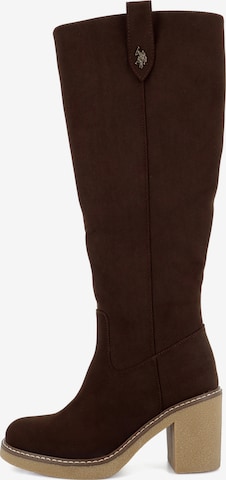 US POLO ASSN. Stiefel 'Mabel' in Braun: Vorderseite