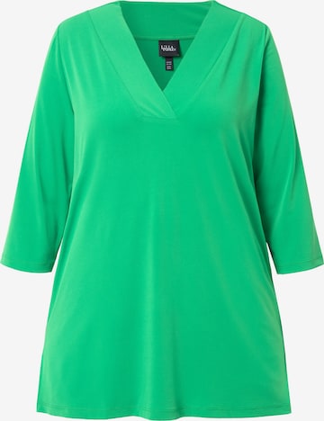T-shirt Ulla Popken en vert : devant