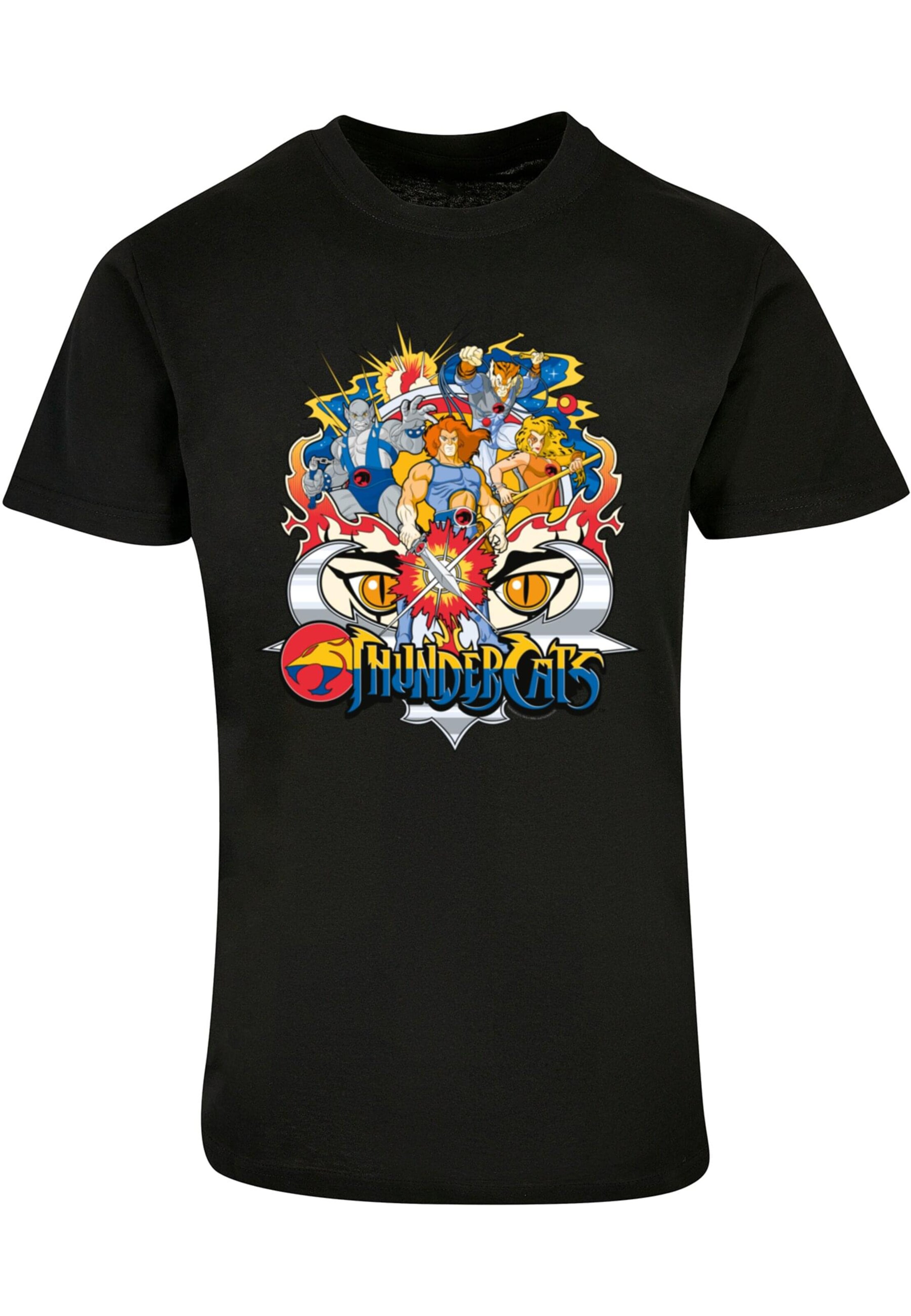 ABSOLUTE CULT Shirt 'Thundercats - Group Shot' in Black: front