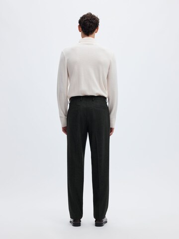 Regular Pantalon SELECTED en vert