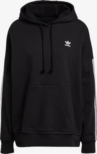 Bluză de molton ADIDAS ORIGINALS pe negru / alb, Vizualizare produs