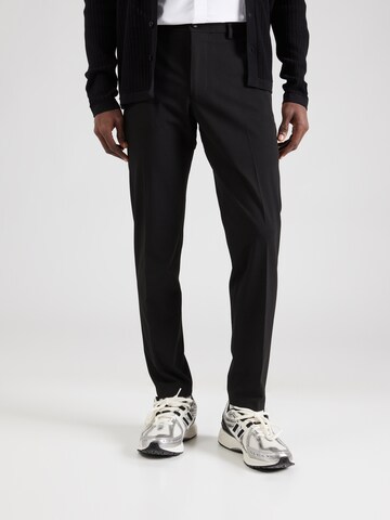 Coupe slim Pantalon 'Ajend' DRYKORN en noir : devant
