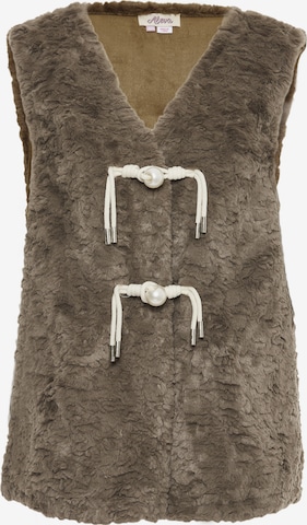 Cardigan aleva en marron : devant