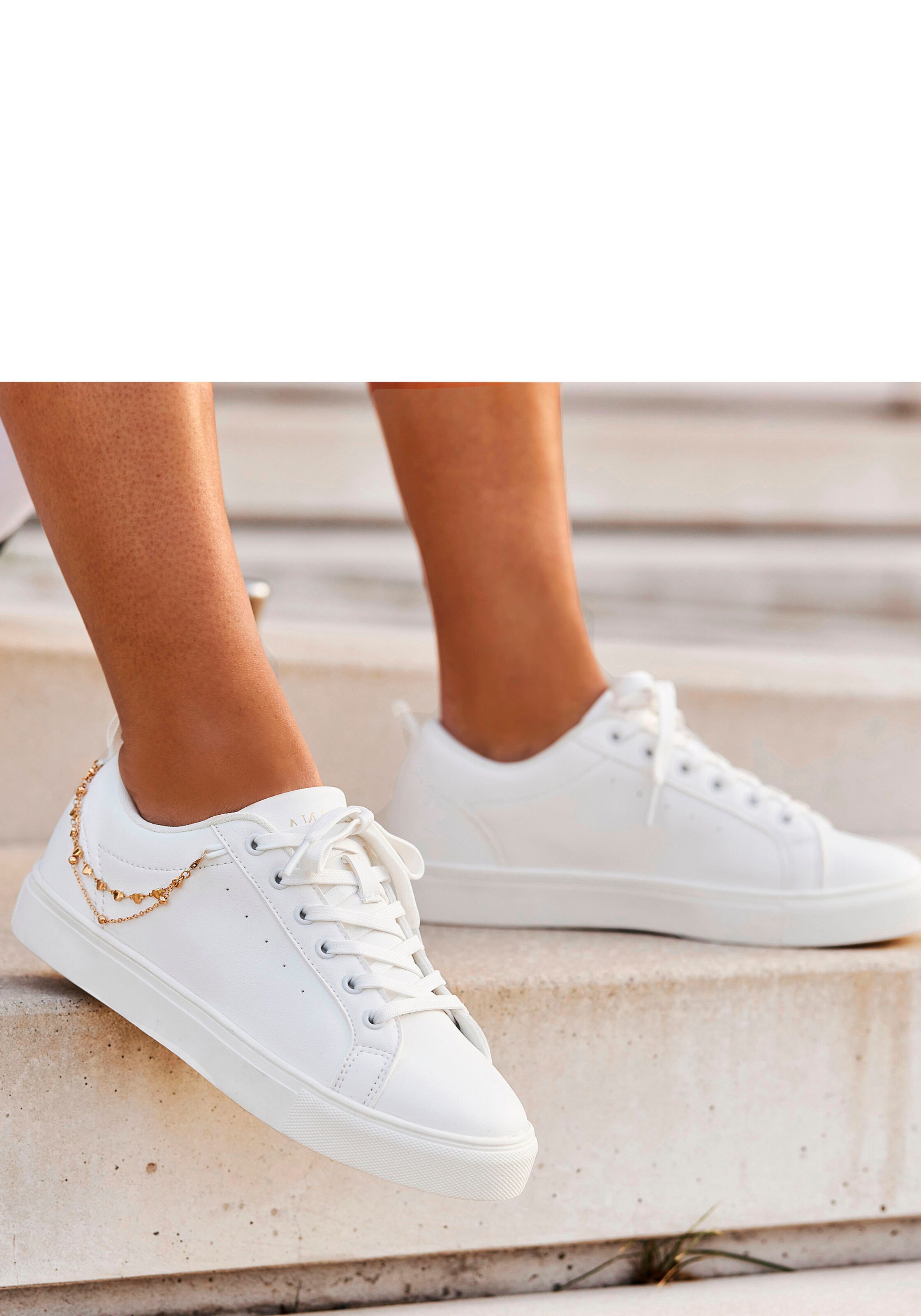 LASCANA Platform trainers in White: front
