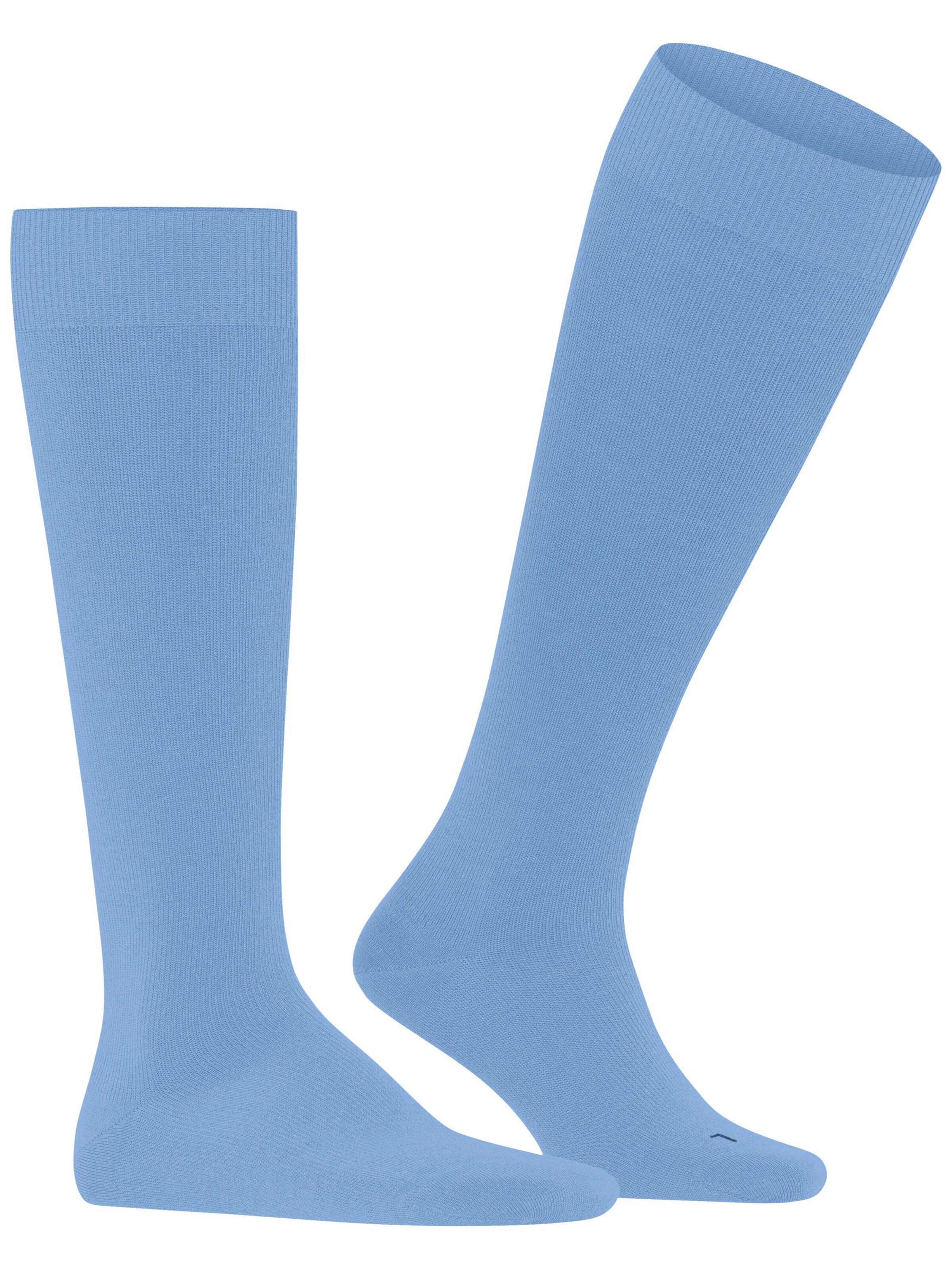 FALKE Knee High Socks 'Energizing Wool' in Blue