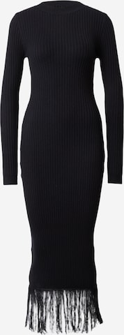 Nasty Gal Knitted dress in Black: front