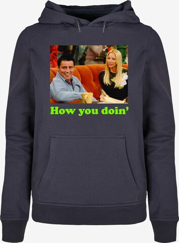 ABSOLUTE CULT Sweatshirt 'Friends - How you Doin' in Blauw: voorkant